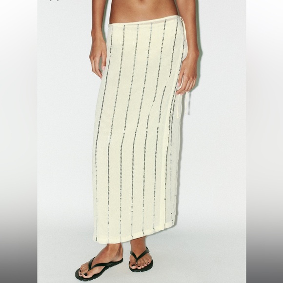 Zara sequin pareo skirt - Picture 2 of 3